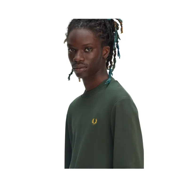 fred perry camisola com gola redonda