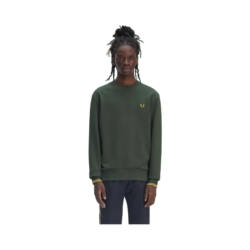 fred perry camisola com gola redonda