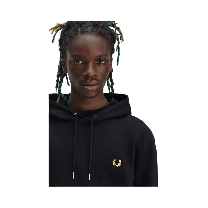 fred perry camisola com carapuço com borda com ponto descontínuo
