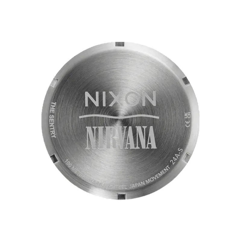 nixon x nirvana relógio sentry unplug fade