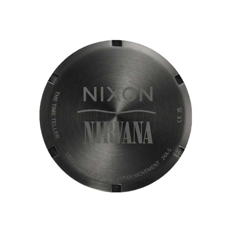 nixon x nirvana relógio time teller smiley face