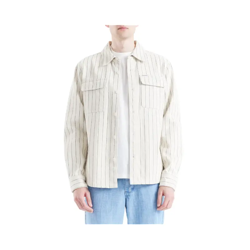 deus ex-machina camisa vacay stripe denim
