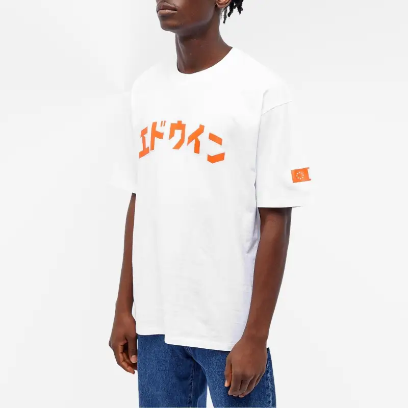 edwin t-shirt katakana retro