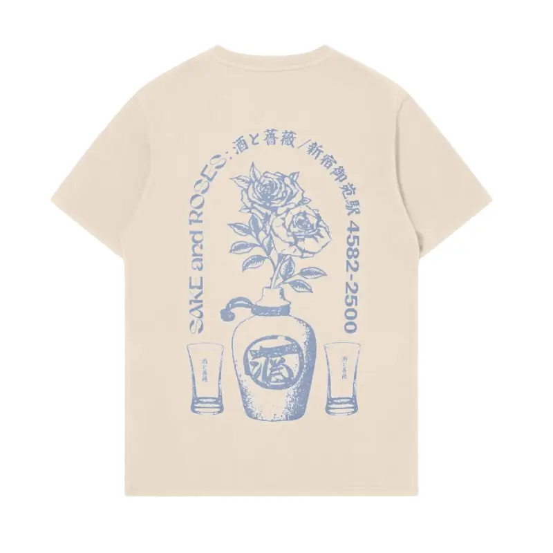 edwin t-shirt sake and roses 