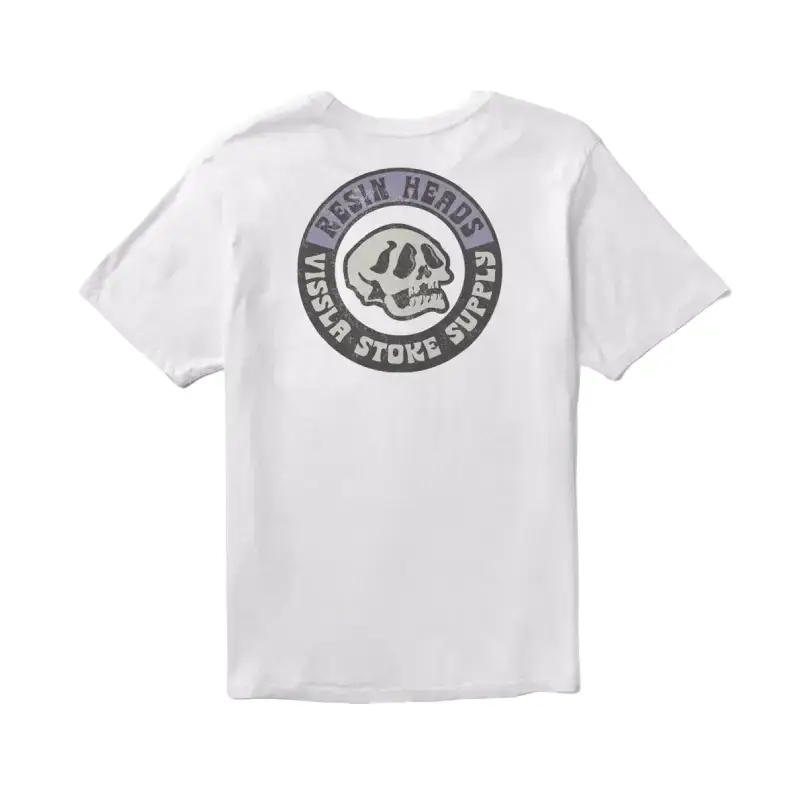 vissla t-shirt com bolso resin heads premium