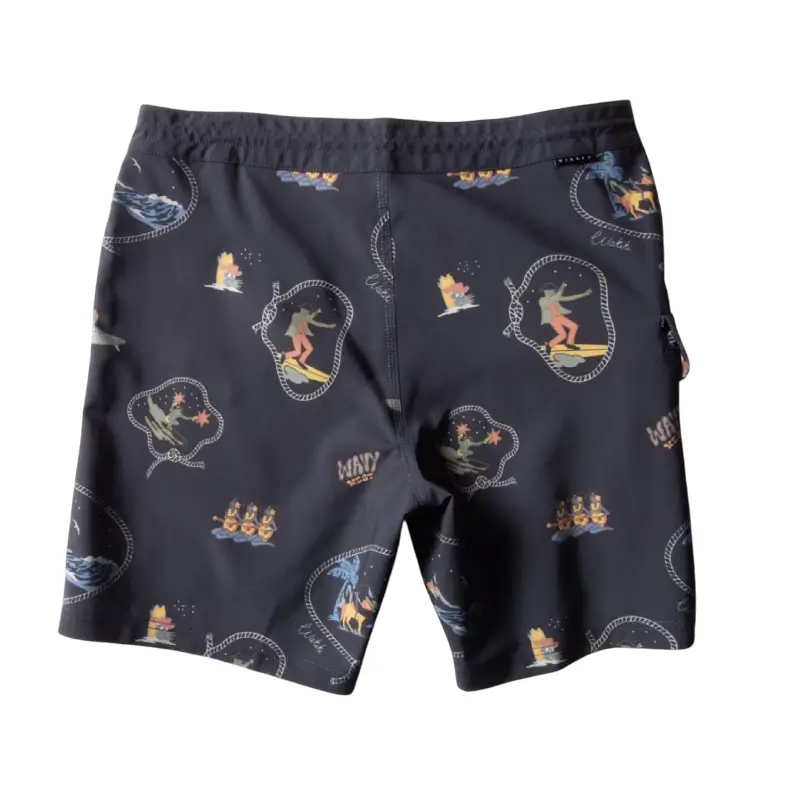 vissla calções de banho soren wavy west 17.5''