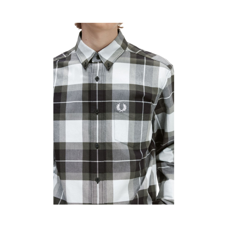 fred perry camisa em tartan