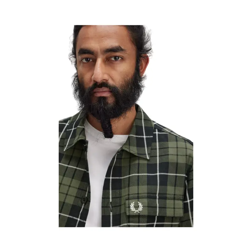 fred perry camisa em xadrez