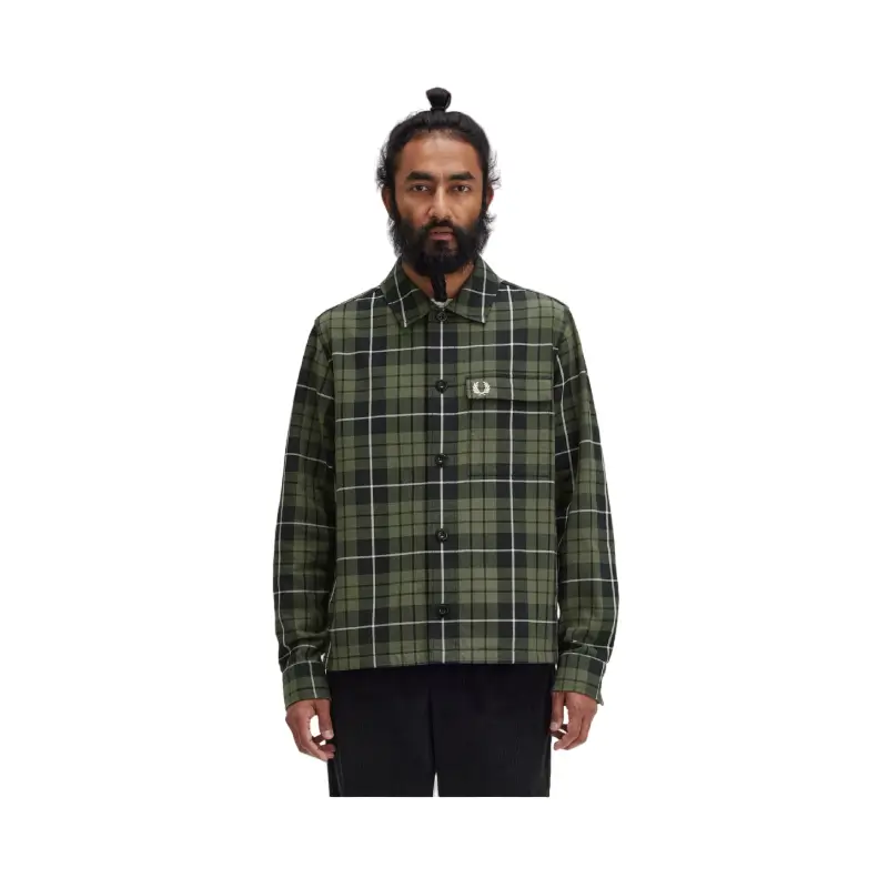 fred perry camisa em xadrez