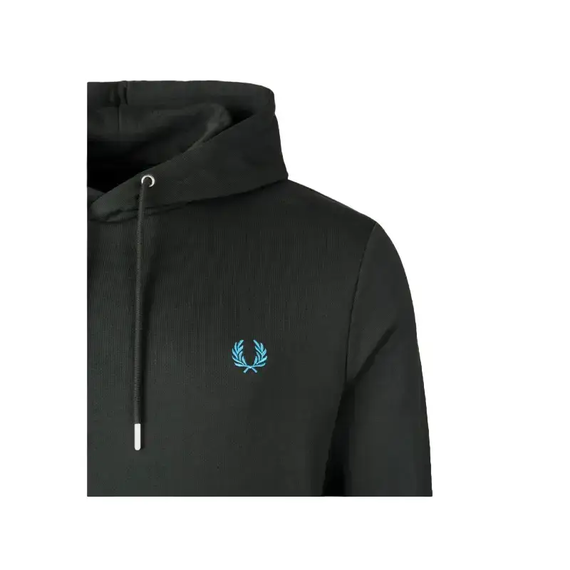 fred perry camisola com carapuço com borda com ponto descontínuo