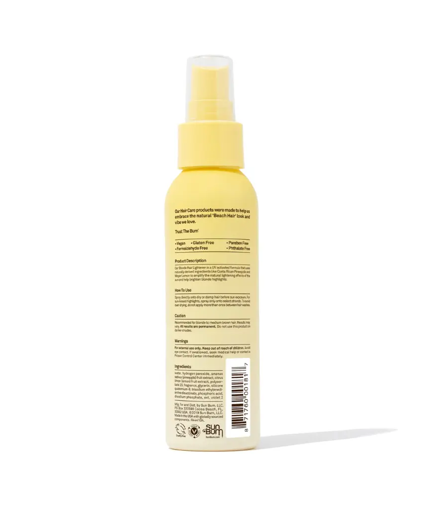 sun bum aclarador do cabelo