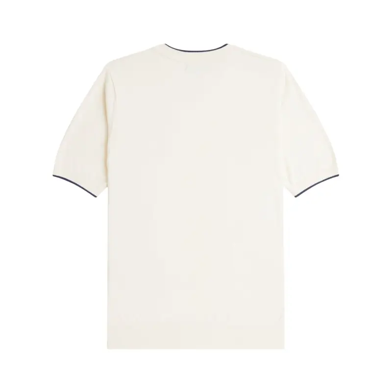 fred perry t-shirt em malha com frente texturada