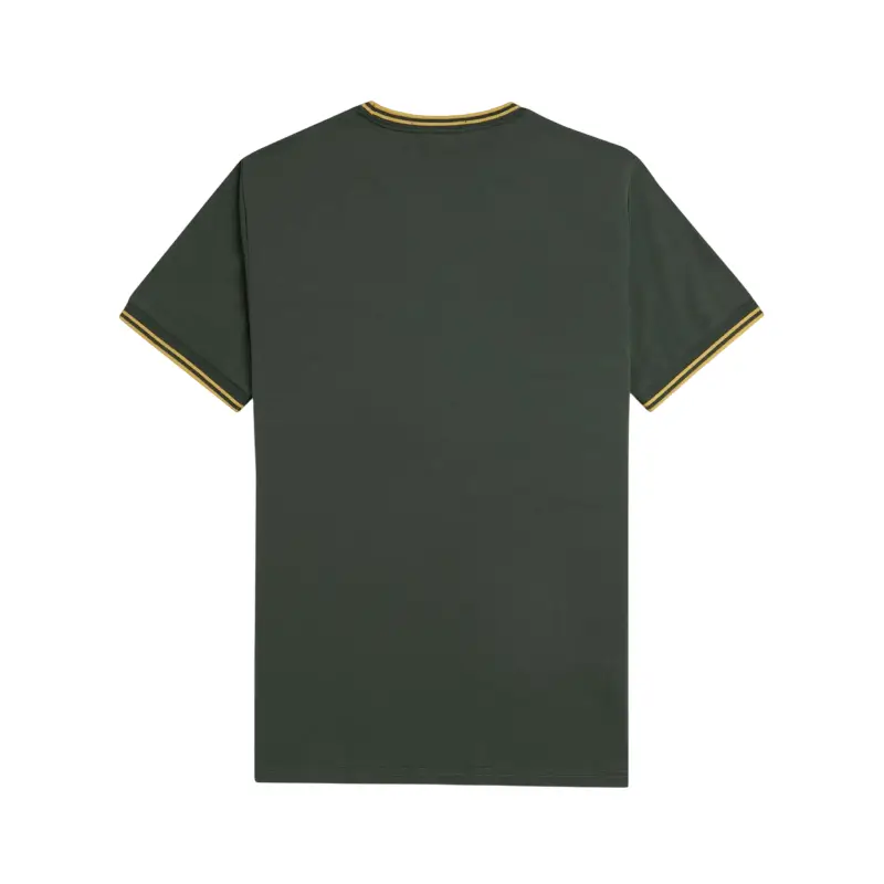fred perry t-shirt com borda com ponto descontínuo dupla
