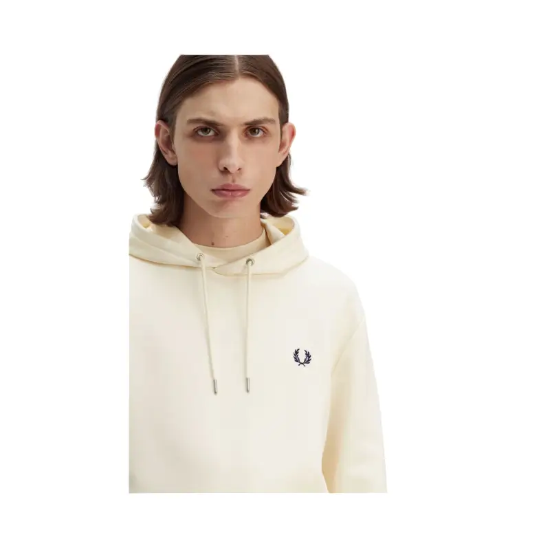 fred perry camisola com carapuço com borda com ponto descontínuo