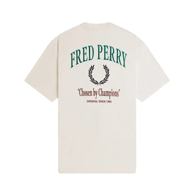 fred perry t-shirt bordada