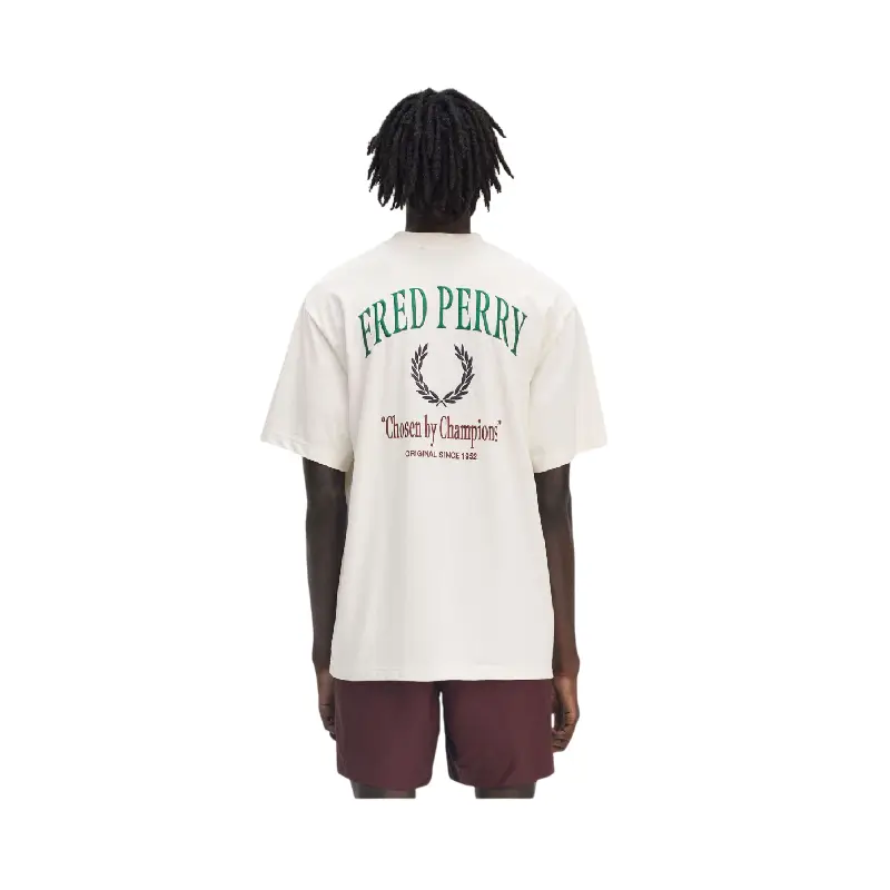 fred perry t-shirt bordada