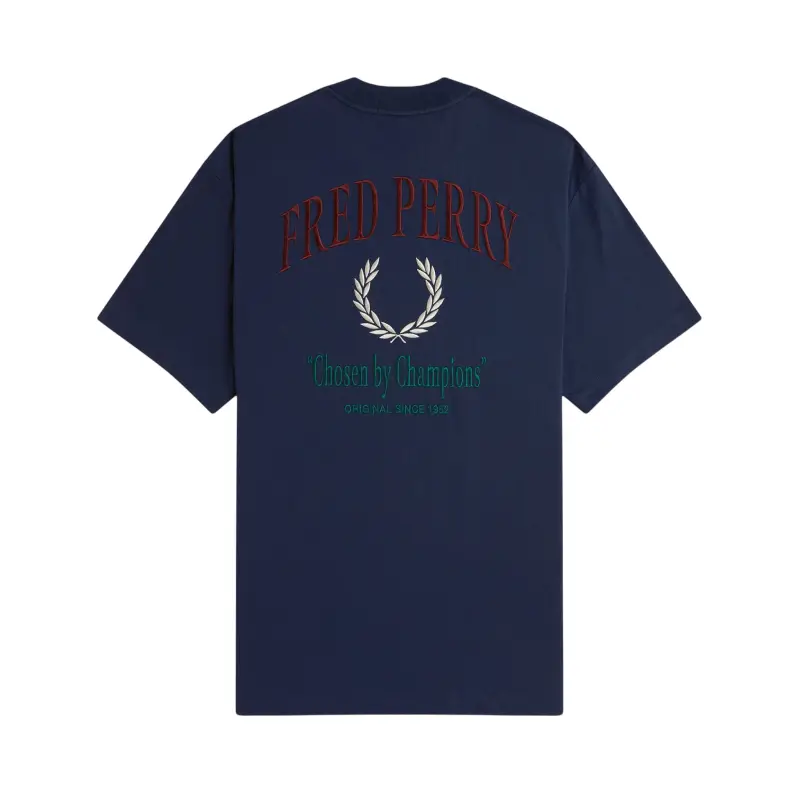 fred perry t-shirt bordada