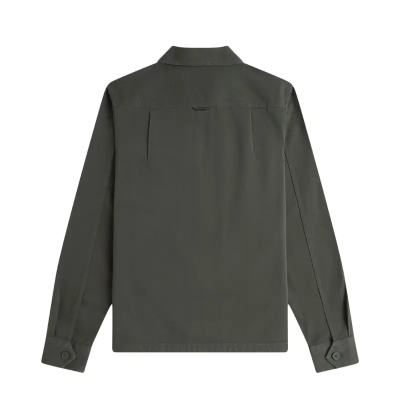 fred perry camisa/casaco em sarja com fecho de correr integral
