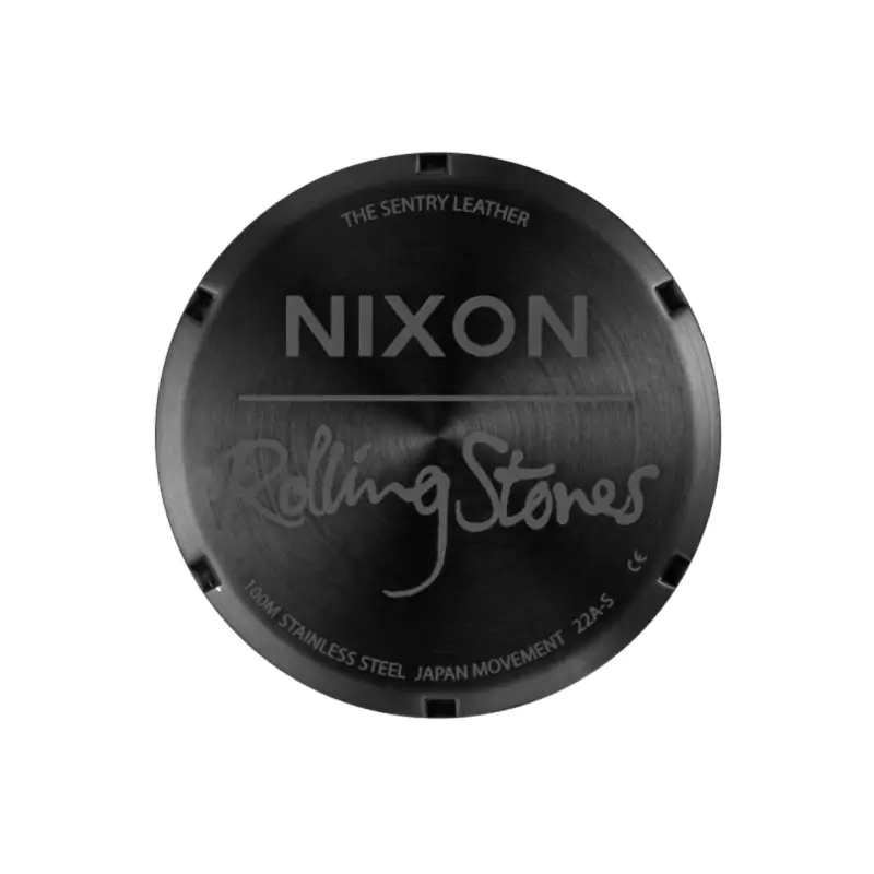 nixon x rolling stones relógio sentry pele