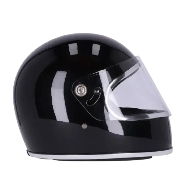 Capacete Roeg Chase preto brilhante