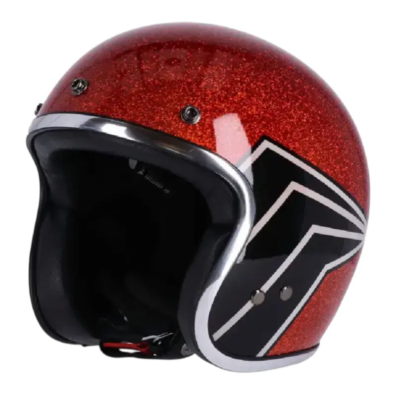 capacete de balde de caveira floco âmbar