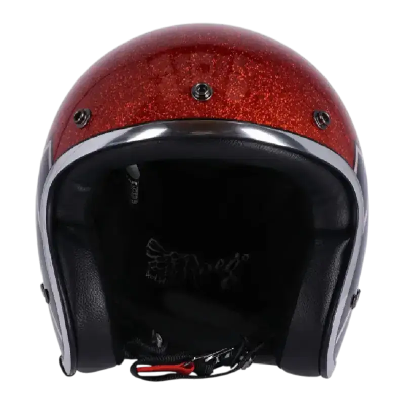 capacete de balde de caveira floco âmbar