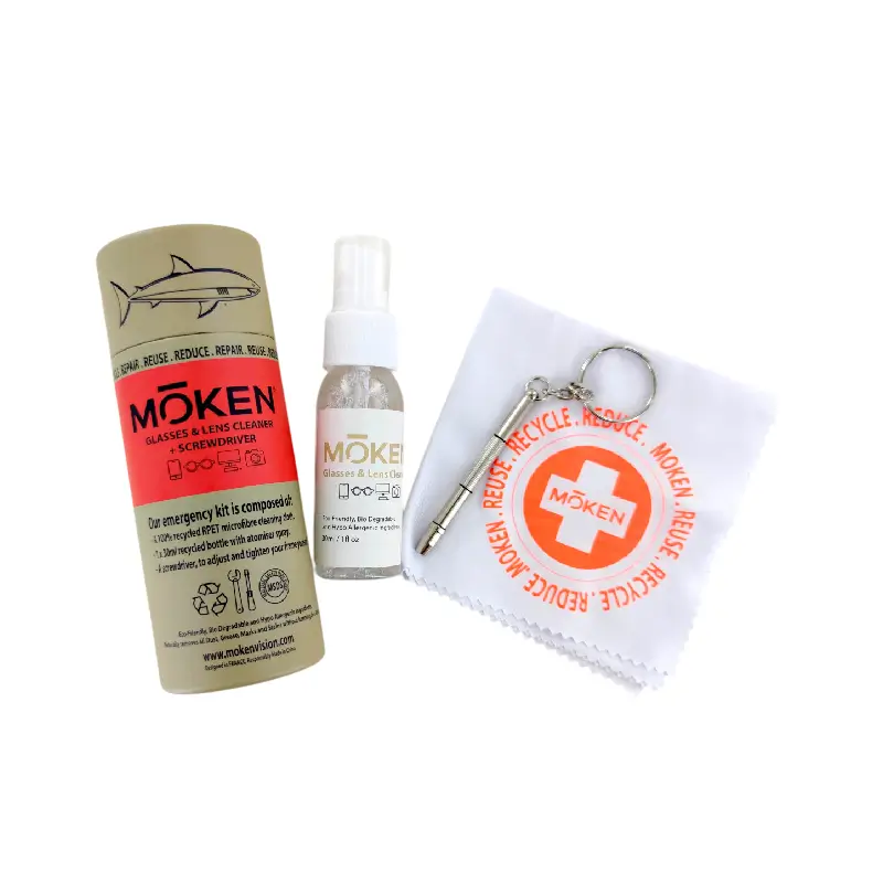 moken vision kit limpeza de óculos