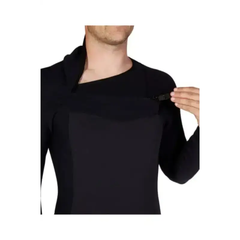 billabong fato furnace natural 4/3mm chest zip - black, mt