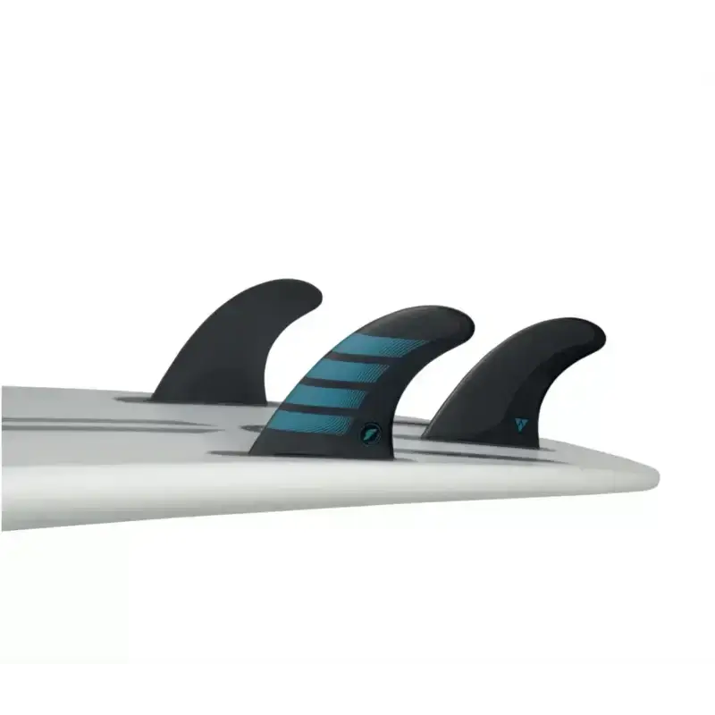 fins future fins f4 alpha thruster - carbon/aqua small