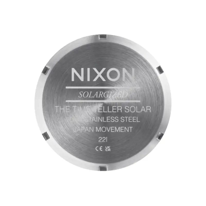 nixon relógio time teller solar