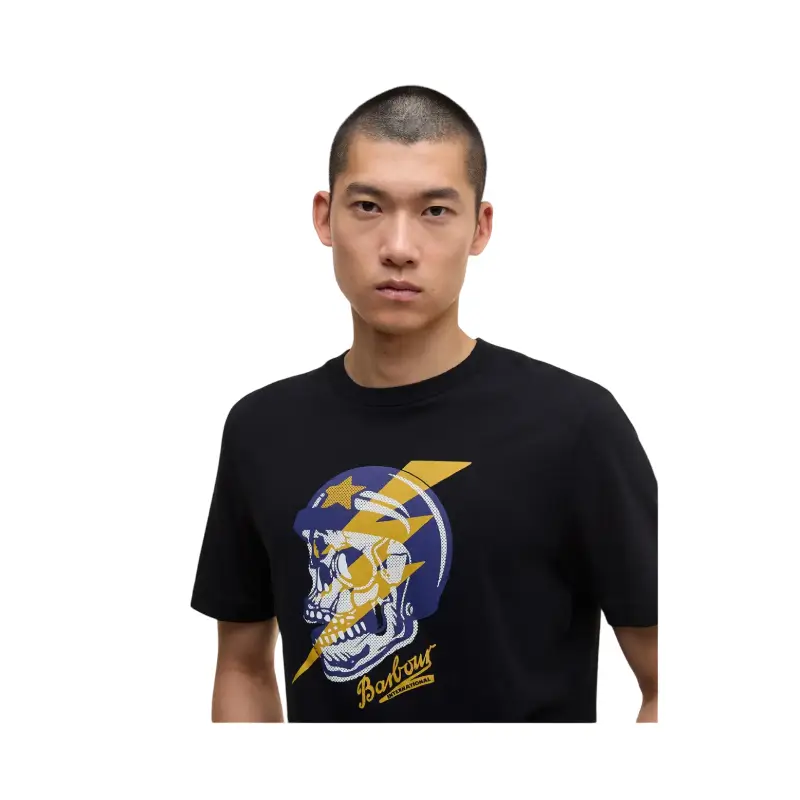barbour international t-shirt flash graphic