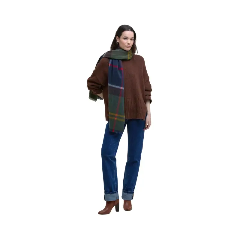 barbour cachecol tartan rosefield