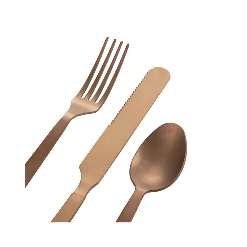 barebones talheres de cobre 6 peças/2 conjuntos de 3