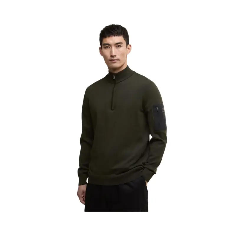 barbour international camisola 1/4 zip blades