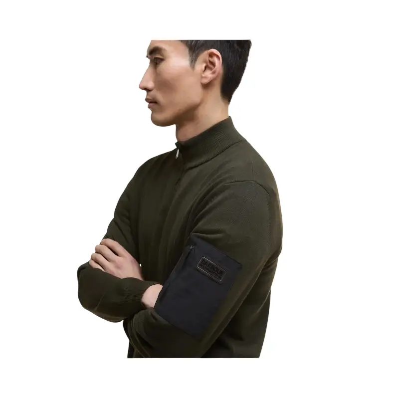 barbour international camisola 1/4 zip blades