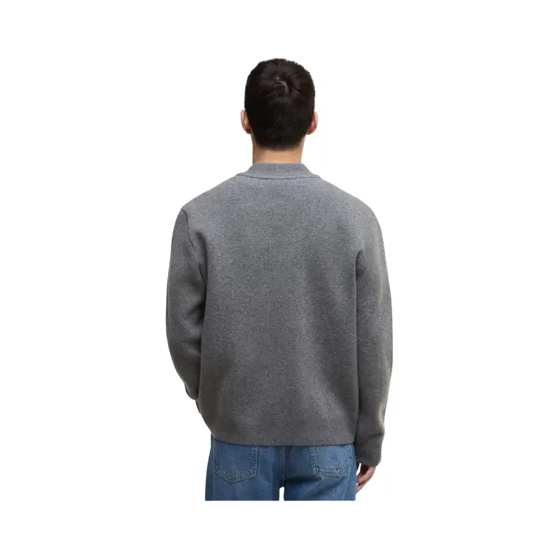 barbour international casaco bomber malha letterman