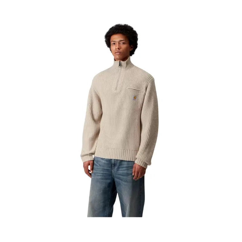 carhartt wip camisola malha 1/2 zip detroit