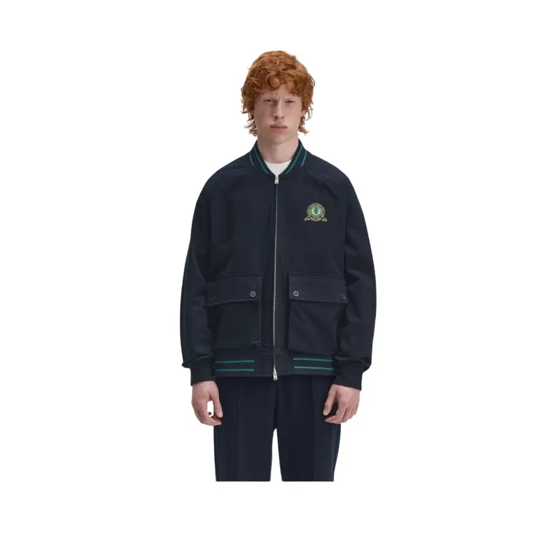fred perry casaco bomber com emblema de ténis