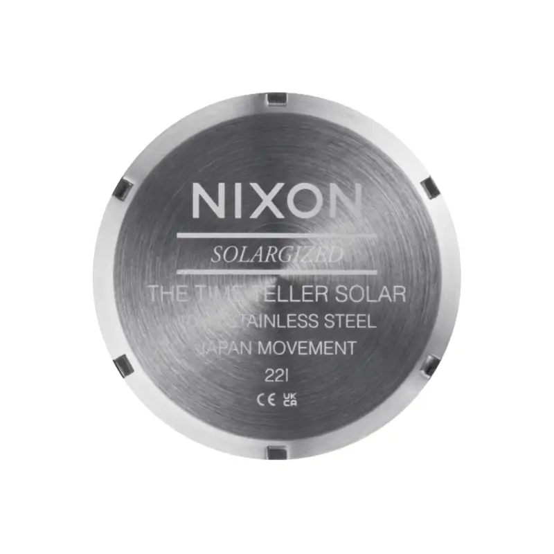 nixon relógio time teller solar 