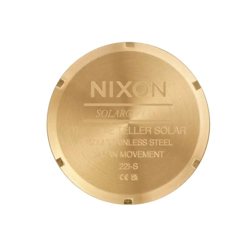 nixon relógio time teller solar 