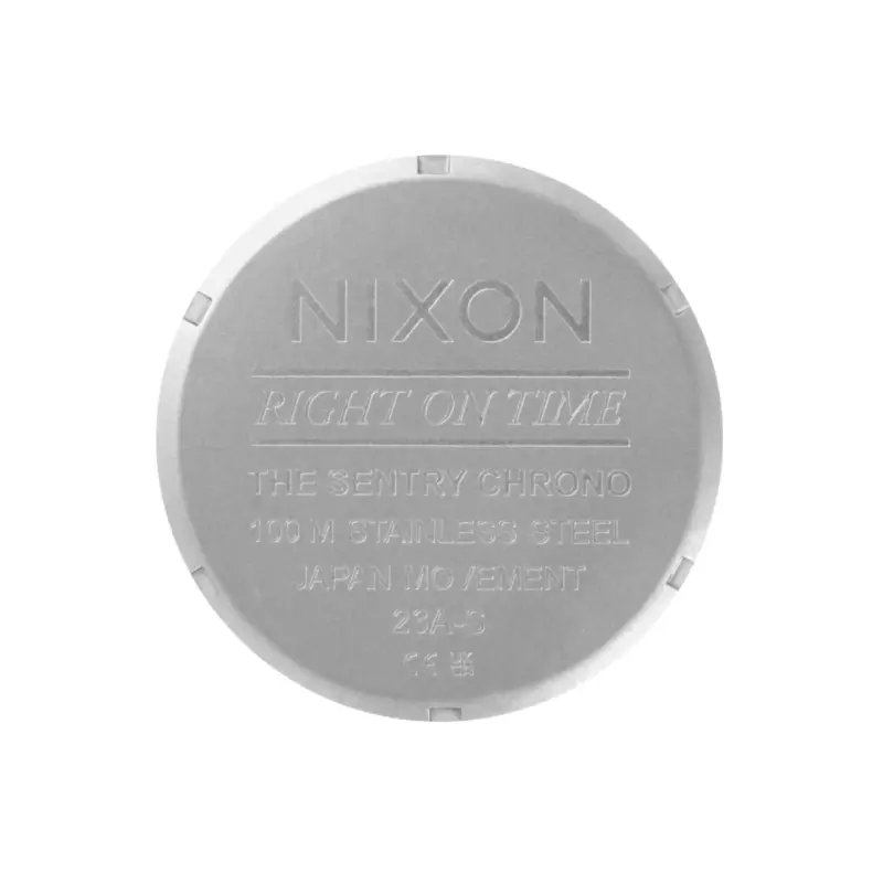 nixon relógio sentry chrono em pele