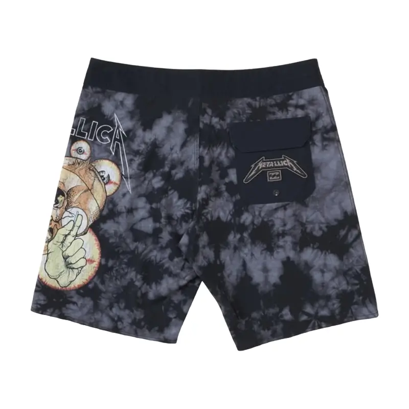billabong x metallica calções de banho shortest straw 19"