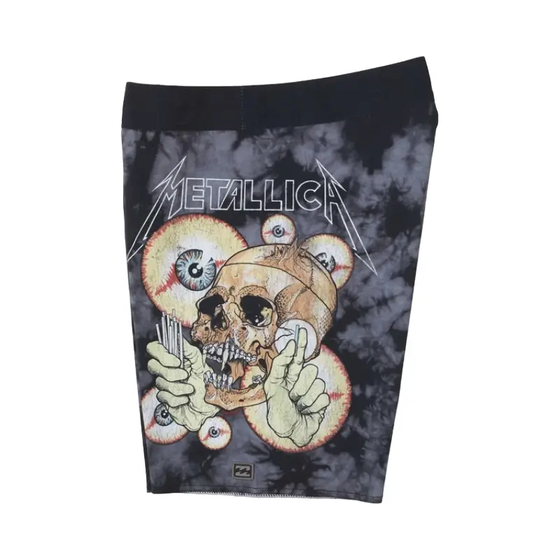 billabong x metallica calções de banho shortest straw 19"