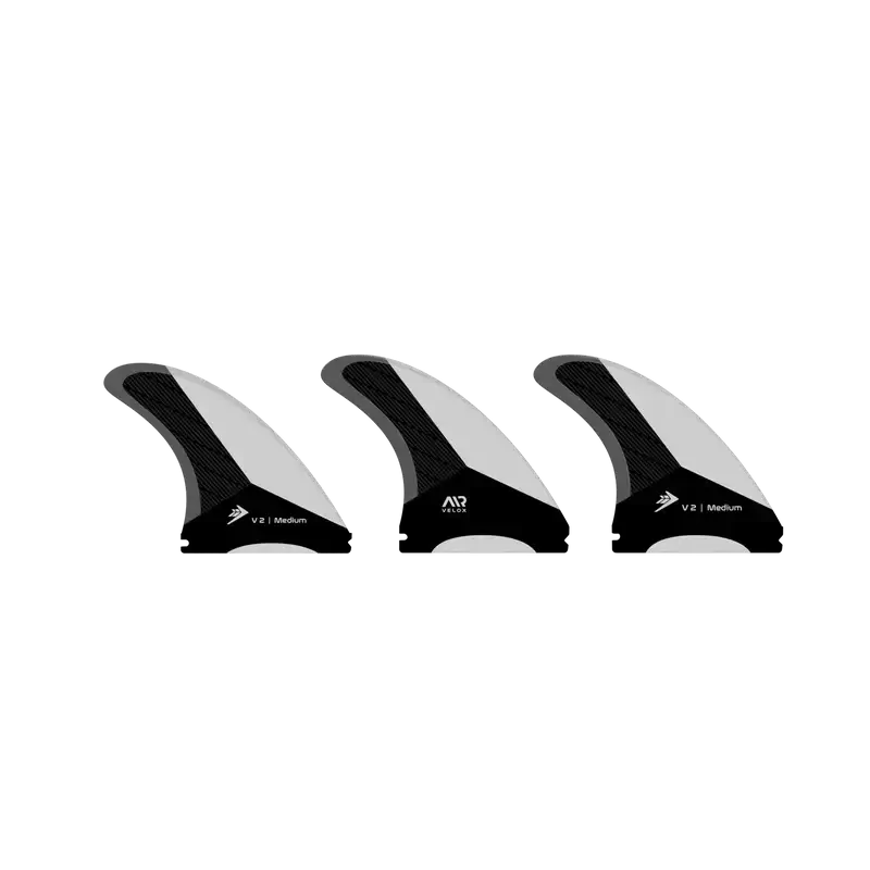 fins firewire velox white 3fin set single tab medium