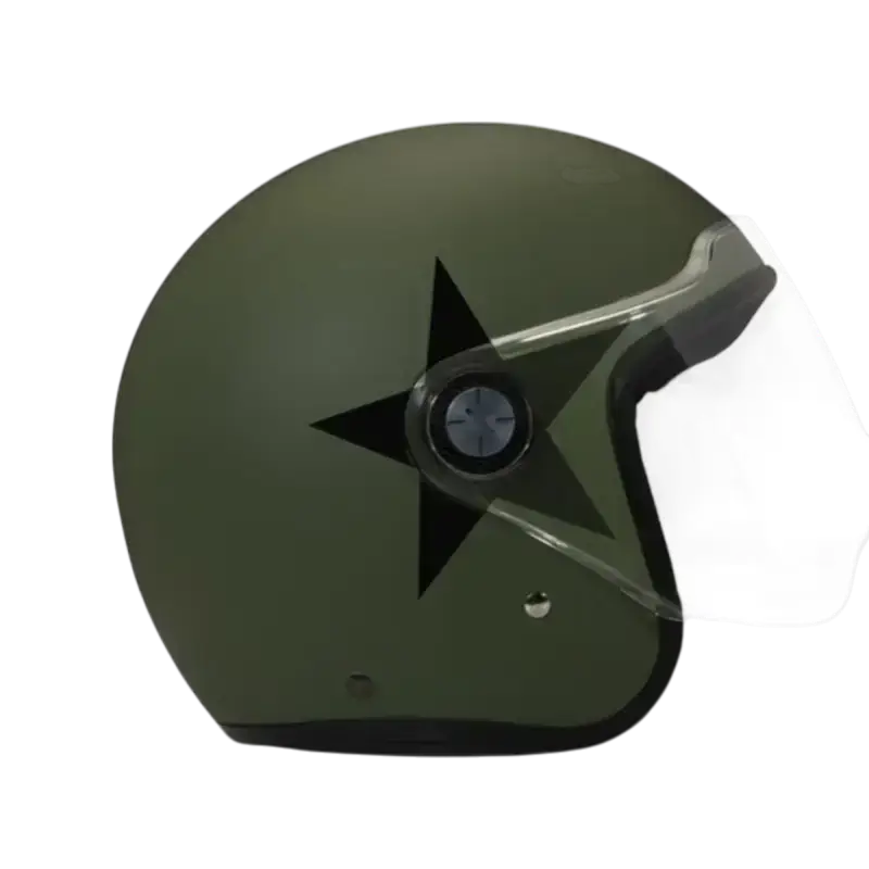 Capacete DMD P1 Jet Verde Estrela
