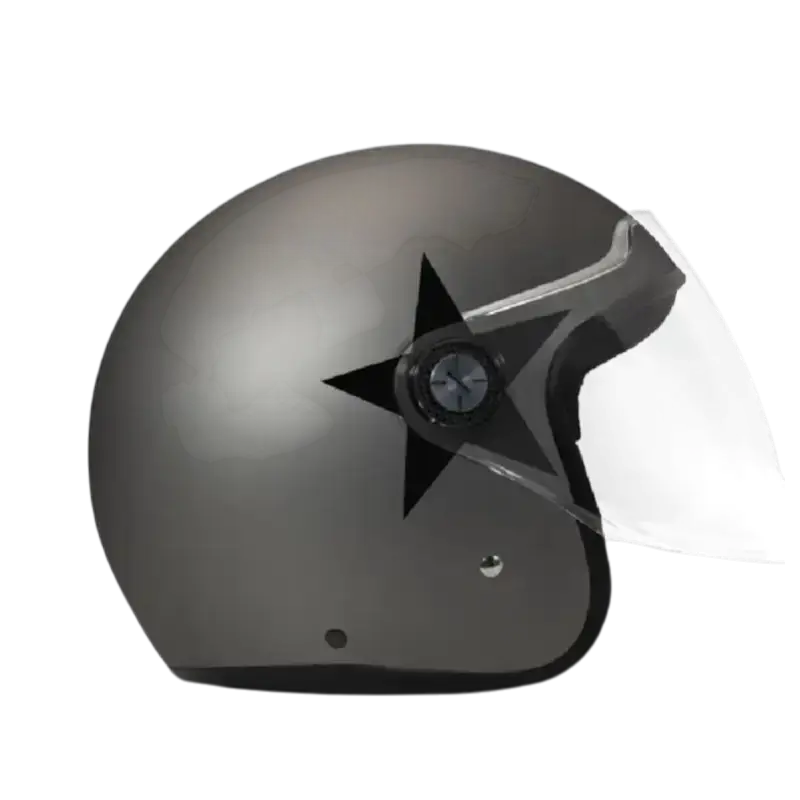 Capacete DMD P1 Jet Cinza Estrela