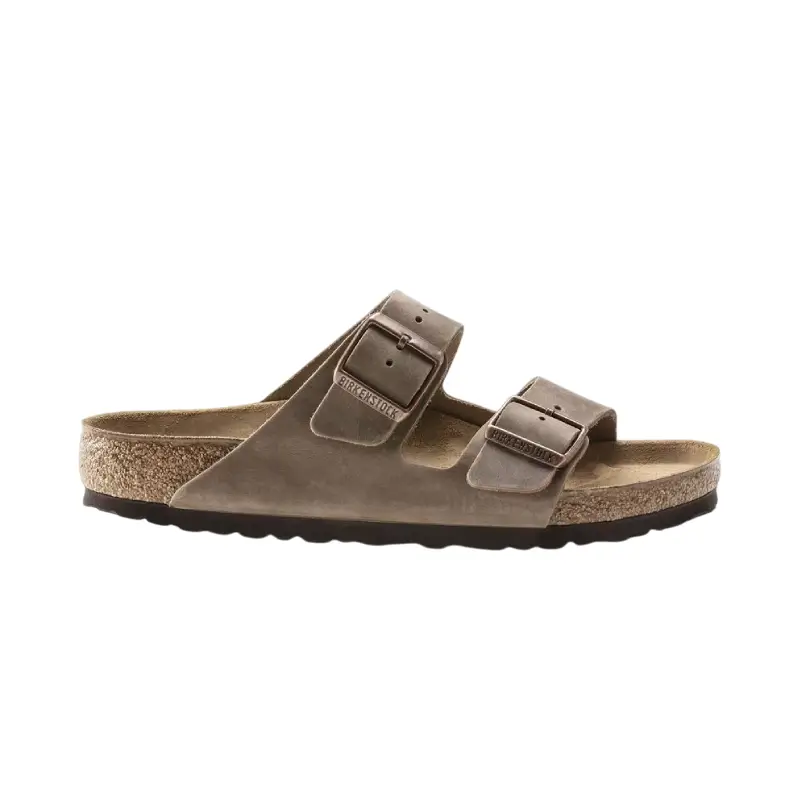 birkenstock chinelo arizona couro natural oleado
