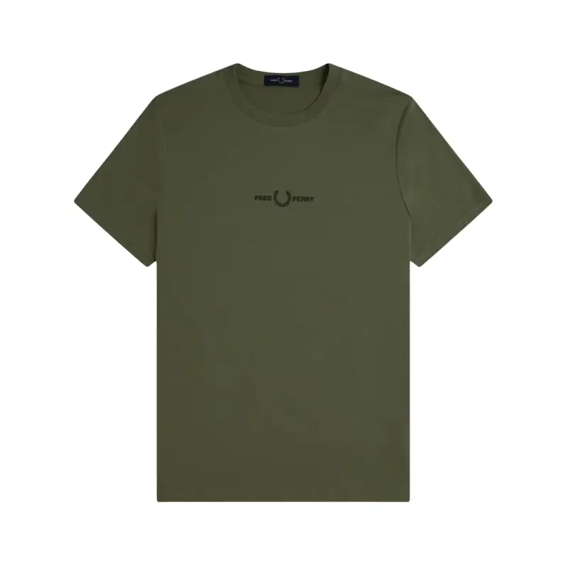 fred perry t-shirt bordada