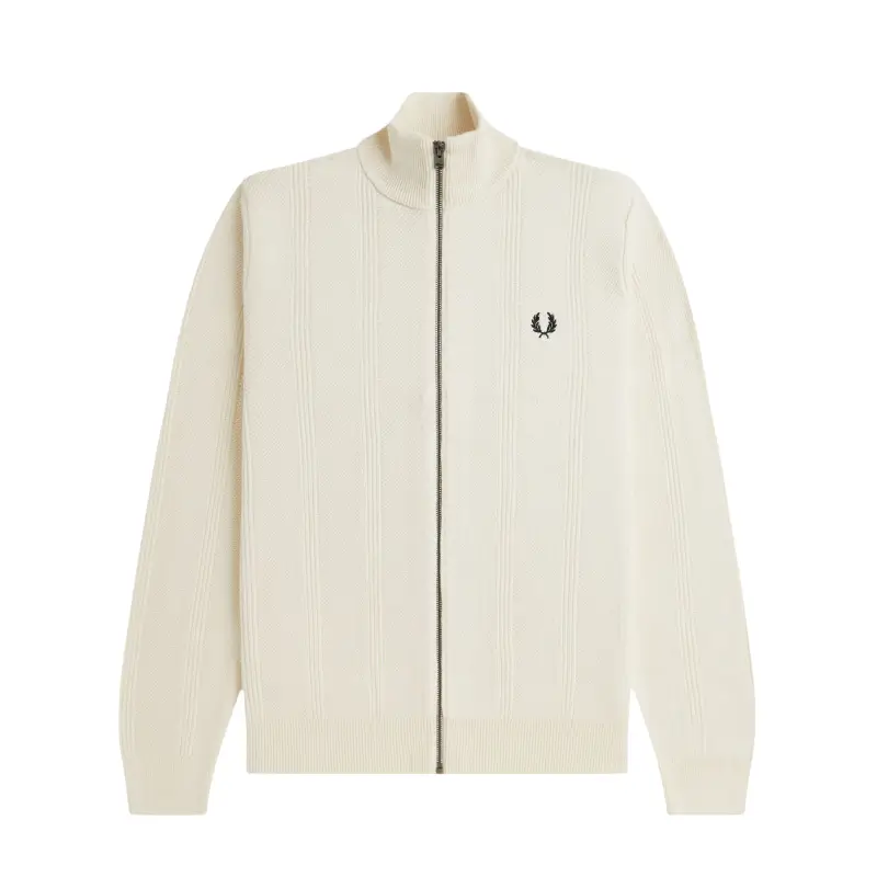 fred perry casaco de malha texturado 