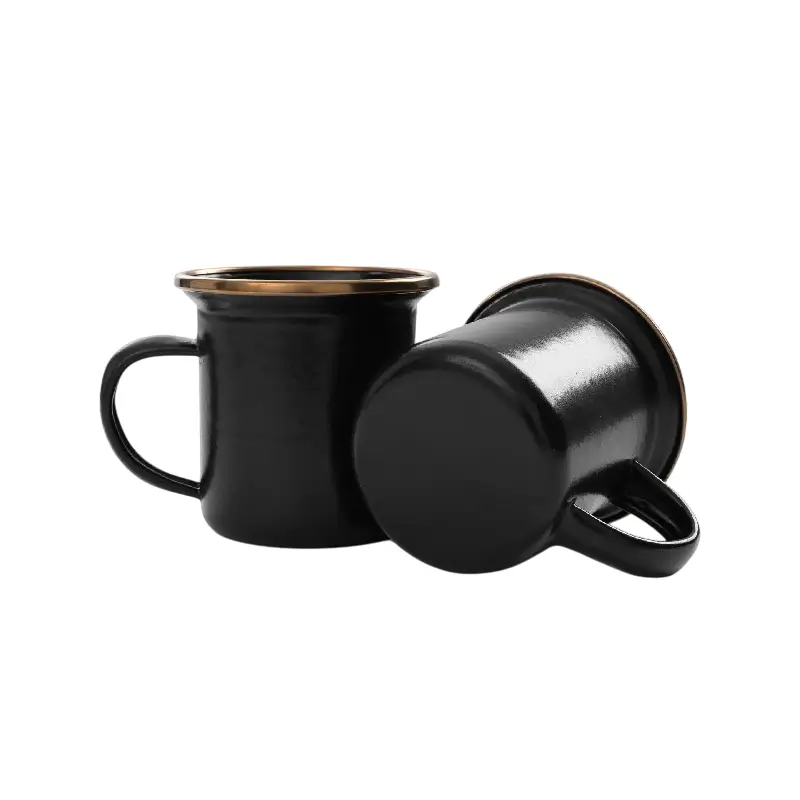 barebones living xícaras de café expresso esmaltadas (2pck)